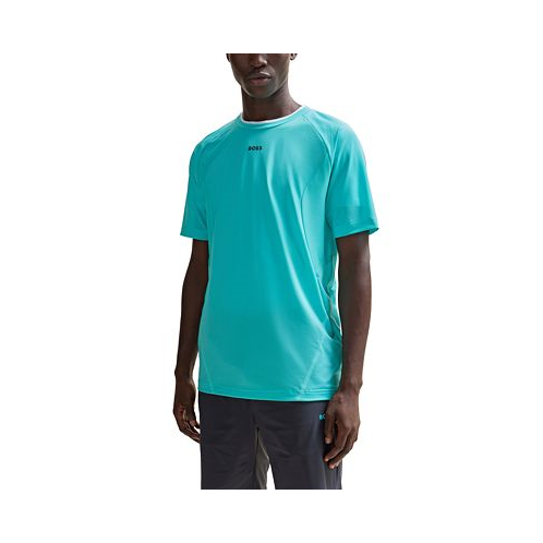 Hugo Boss Mens Decorative Reflective Artwork Slim-Fit T-shirt