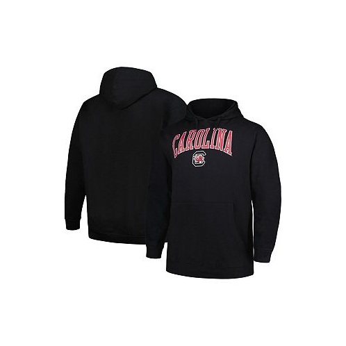 Champion Mens Black South Carolina Gamecocks Arch Over Logo Big and Tall Pullover Hoodie
