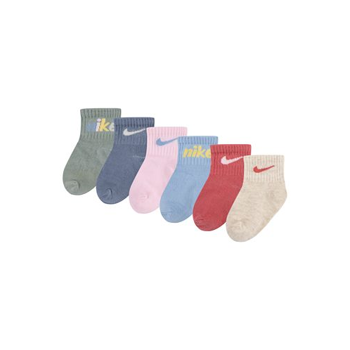 Nike Baby Boys or Girls E1D1 Ankle Fit Socks Pack of 6