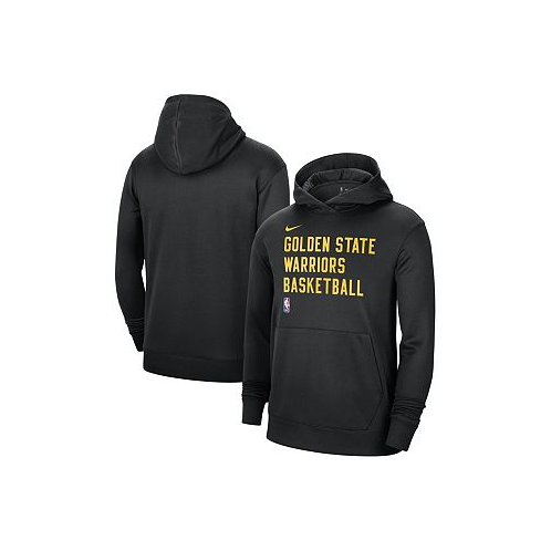 Nike Mens and Womens Black Golden State Warriors 2023/24 Performance Spotlight On-Court Practice Pullover Hoodie