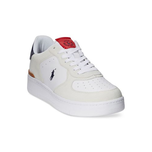 Polo Ralph Lauren Mens Masters Court Suede-Leather Sneaker
