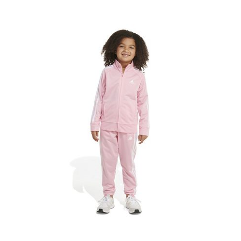 Adidas Little Girls Classic Tricot Jacket and Track Pants 2-Piece Set
