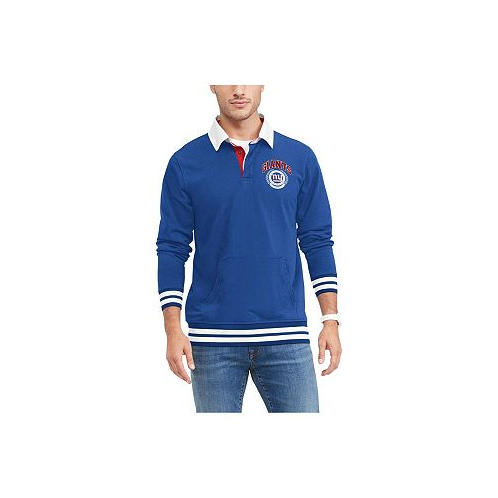 Tommy Hilfiger Mens Royal New York Giants Cody Long Sleeve Polo Shirt