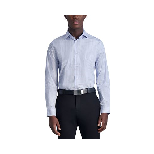 KARL LAGERFELD PARIS Mens Slim-Fit Stripe Woven Shirt