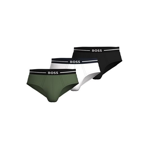 Hugo Boss Mens 3-Pack Hip Brief Bold Underwear
