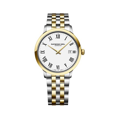 Raymond Weil Mens Swiss Toccata Two-Tone Stainless Steel Bracelet Watch 39mm