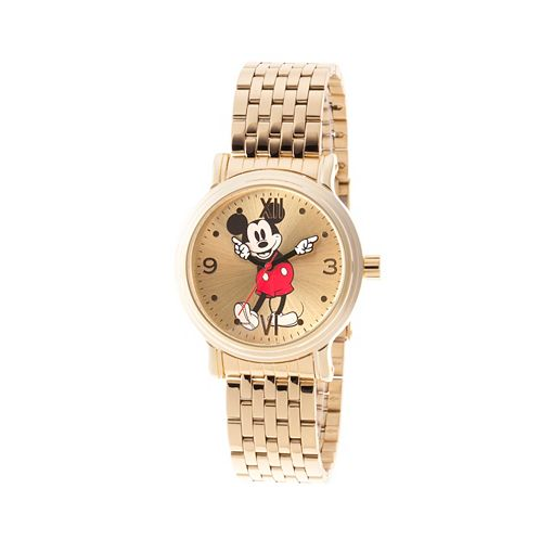 Ewatchfactory Womens Disney Mickey Mouse Gold Bracelet Watch 38mm