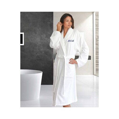 Linum Home Terry Bathrobe Embroidered with Mom