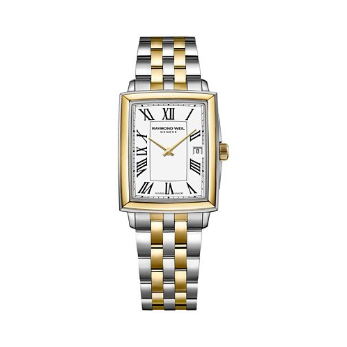 Raymond Weil Womens Swiss Toccata Gold PVD & Stainless Steel Bracelet Watch 22.6x28.1mm