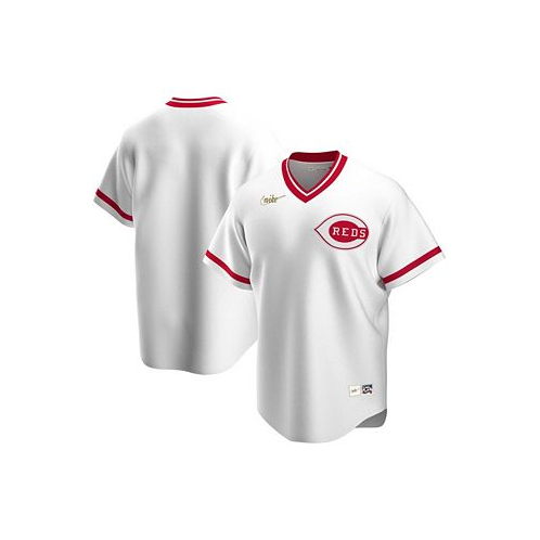 Nike Mens White Cincinnati Reds Home Cooperstown Collection Team Jersey