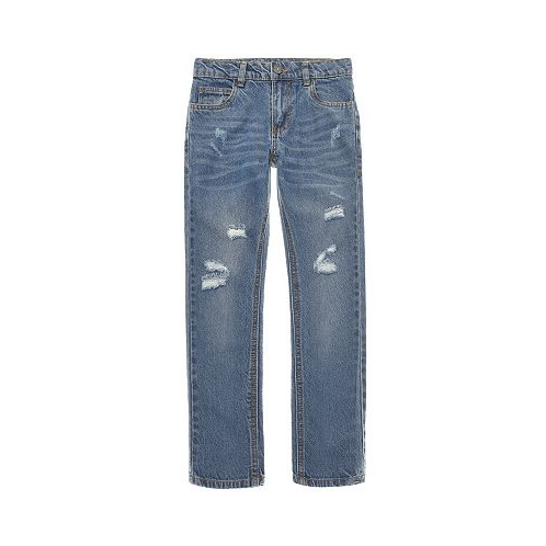 Ring of Fire Big Boys Rip and Repair Straight Relaxed Fit Denim Pants