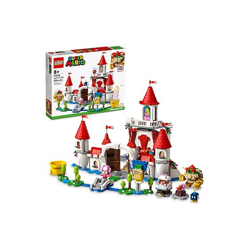LEGO Super Mario World Peachs Castle 71408 Modular Toy Building Expansion Set with Bowser Ludwig Toadette Goomba and Bob-omb Figures