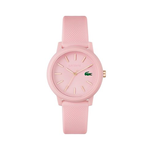 Lacoste Womens L.12.12 Pink Silicone Strap Watch 36mm