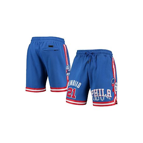Pro Standard Mens Joel Embiid Royal Philadelphia 76ers Team Player Shorts