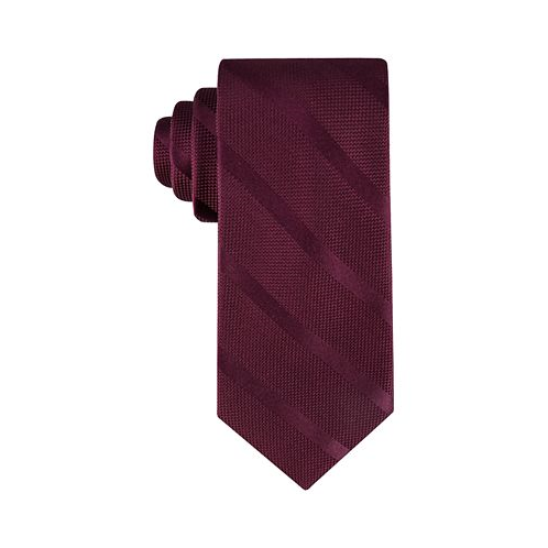 Tommy Hilfiger Mens Solid Textured Stripe Tie