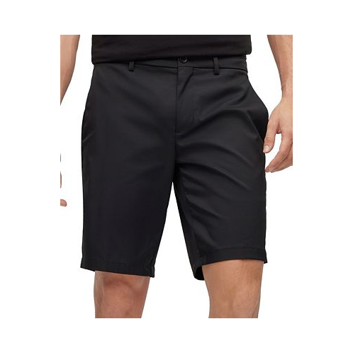 Hugo Boss Mens Water-Repellent Twill Slim-Fit Shorts