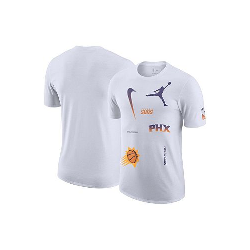 Jordan Mens White Phoenix Suns Courtside Statement Edition Max90 T-shirt