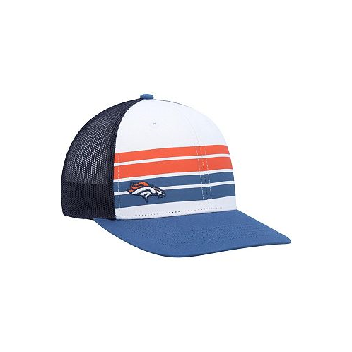 47 Brand Big Boys White Blue Denver Broncos Cove Trucker Snapback Hat