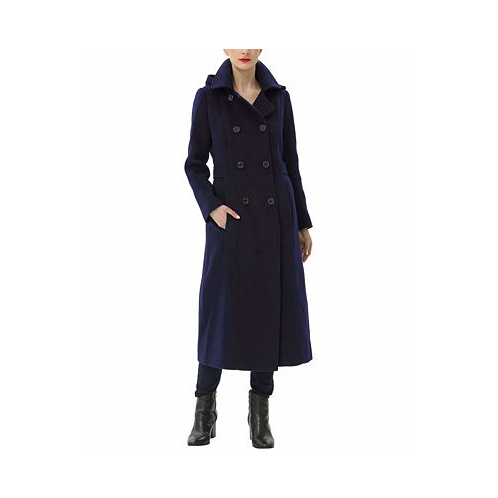 Kimi + kai Womens Laila Long Hooded Wool Walking Coat