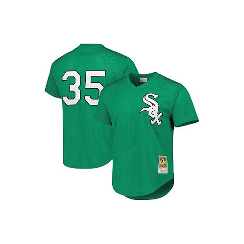 Mitchell & Ness Mens Frank Thomas Green Chicago White Sox Cooperstown Collection Authentic St. Patricks Day 1996 Batting Practice Jersey