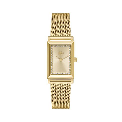 Lacoste Womens Catherine Gold-Tone Mesh Bracelet Watch 28.3mm x 20.7mm