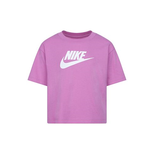 Nike Little Girls Short Sleeve Logo Boxy Tee