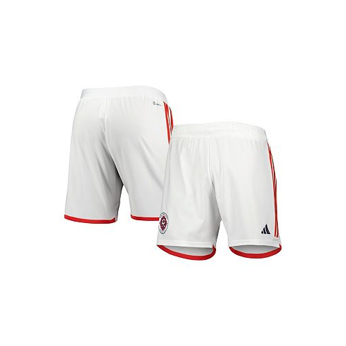 Adidas Mens White New England Revolution 2023 Away AEROREADY Authentic Shorts