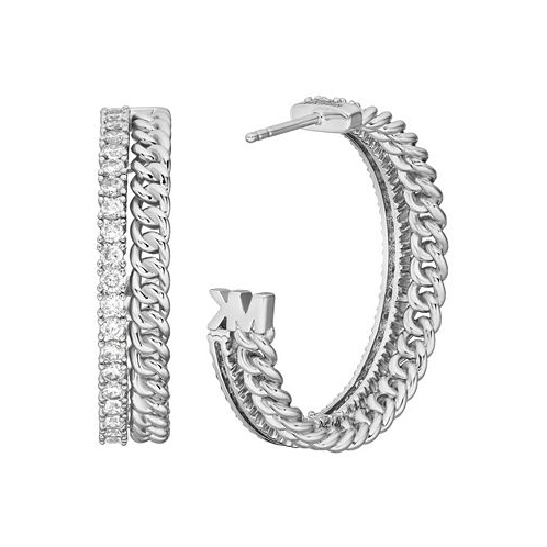 Michael Kors Chain Hoop Earrings