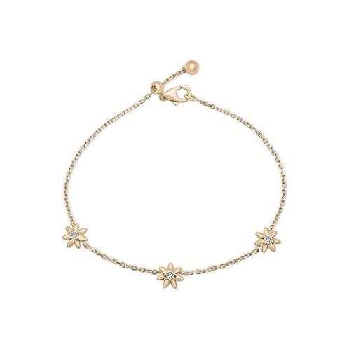 Audrey by Aurate Diamond Flower Link Bracelet (1/6 ct. t.w.) in Gold Vermeil
