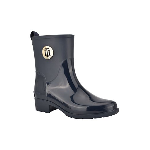 Tommy Hilfiger Womens Kippa Pull On Narrow Calf Rain Boots