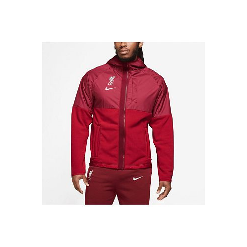 Nike Mens Red Liverpool Winterized AWF Hoodie Full-Zip Jacket