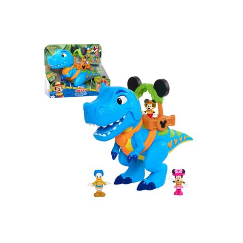 Disney Junior Mickey Mouse Roarin Safari Dino 4-Piece Figures and Playset Dinosaur
