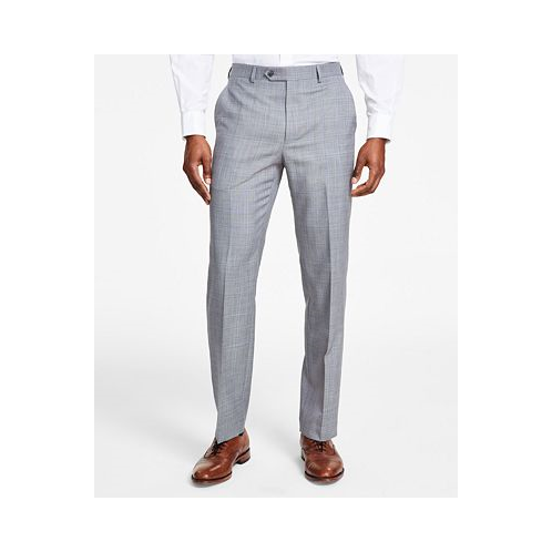 Michael Kors Mens Classic-Fit Stretch Wool-Blend Suit Pants