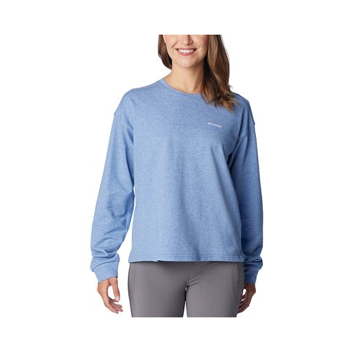 Columbia Womens North Cascades Branded Long-Sleeve Crewneck Cotton Top