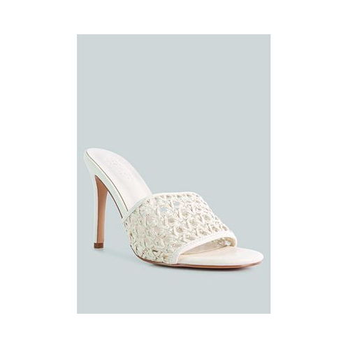 Rag & Co TEASE Womens Woven Stiletto Slide sandal