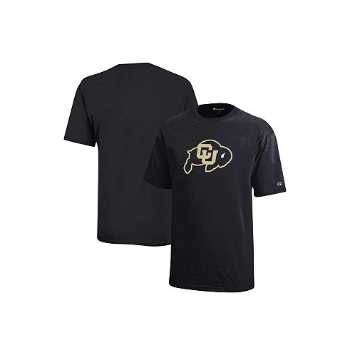 Champion Big Boys Black Colorado Buffaloes Primary Logo Jersey T-shirt