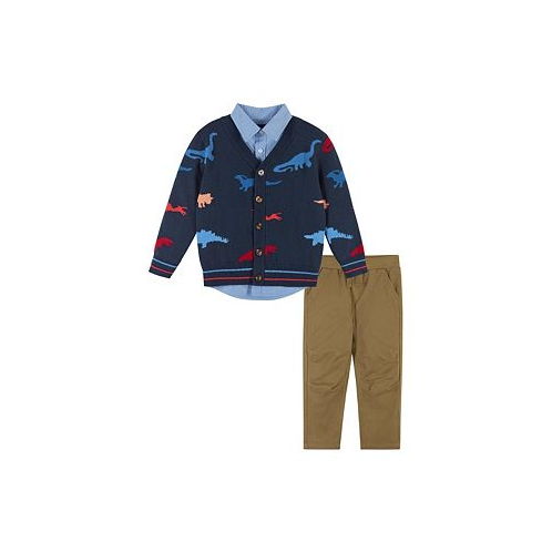 Andy & Evan Toddler/Child Boys Dino Cardigan Sweater Set