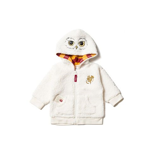 Harry Potter Hedwig Owl Fleece Zip Up Costume Hoodie Toddler| Child Boys