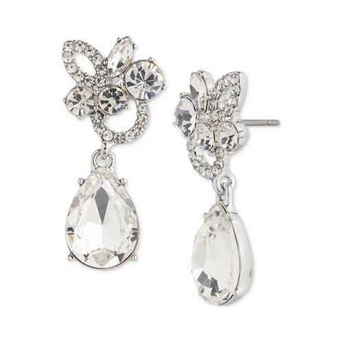 Givenchy Mixed-Cut Crystal Cluster Statement Earrings