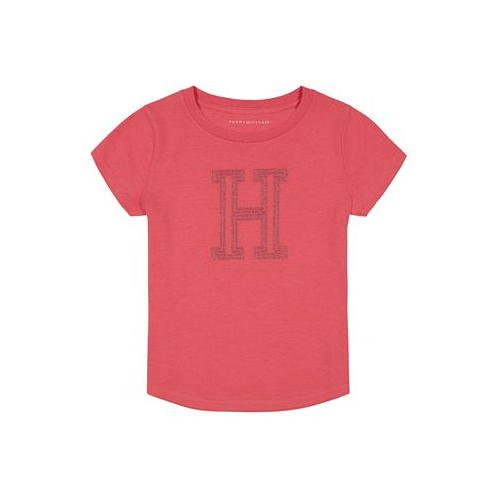 Tommy Hilfiger Big Girls Big H Glitter Short Sleeve T-shirt