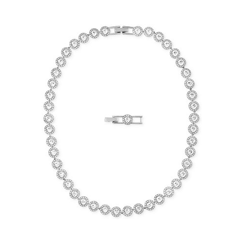 Swarovski Rhodium-Plated Crystal All-Around Necklace