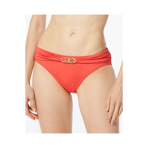 Michael Kors Womens Belted Bikini Bottoms