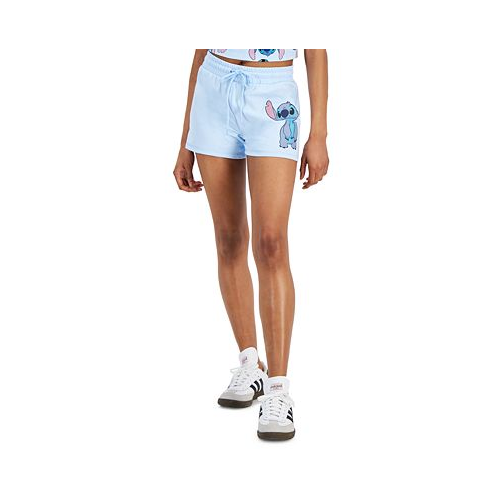Disney Juniors Stitch-Graphic Low-Rise Pull-On Shorts