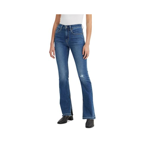 Levis Womens 725 High-Rise Side Slit Bootcut Jeans