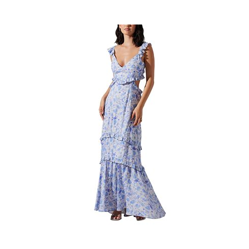 ASTR the Label Womens Cassis Floral Print Maxi Dress