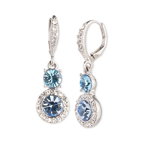 Givenchy Round Crystal Drop Earrings
