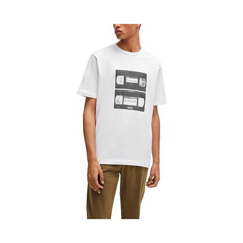 Hugo Boss Mens Music-Inspired Print T-shirt