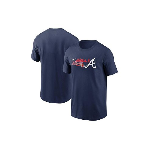 Nike Mens Navy Atlanta Braves Local Team Skyline T-shirt