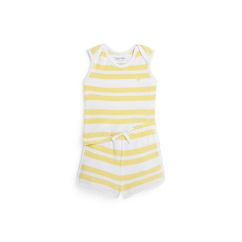 Polo Ralph Lauren Baby Boys Striped Terry Tank and Shorts Set