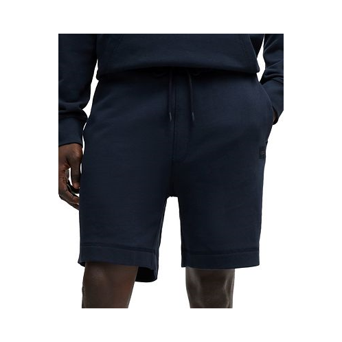 Hugo Boss Mens Logo Badge Regular-Fit Shorts